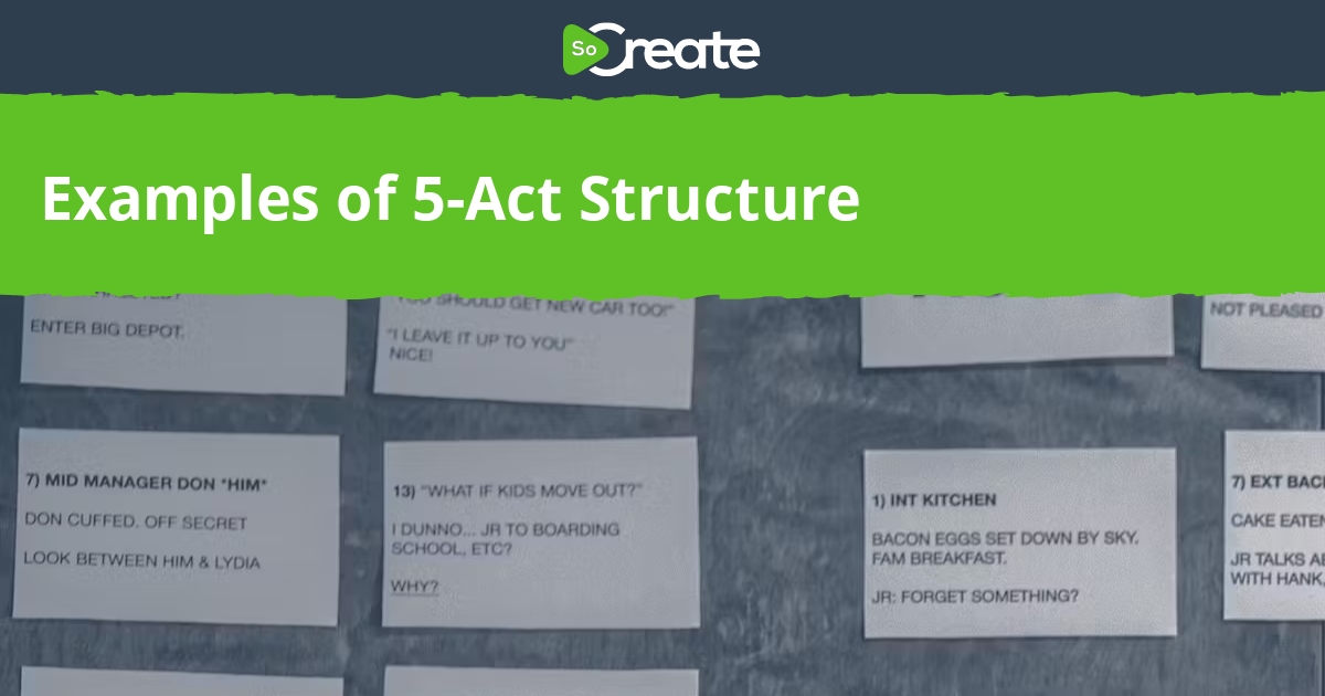 The five act story structure